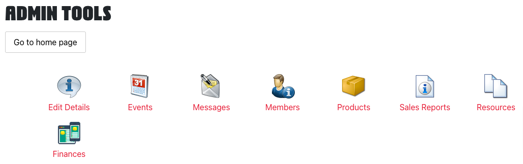 Admin tools image